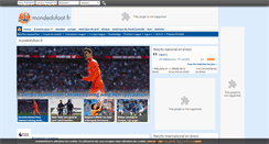 Desktop Screenshot of mondedufoot.fr