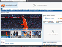 Tablet Screenshot of mondedufoot.fr